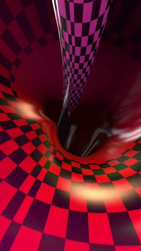 Abstract background. Seamless vertical video animation of a futuristic tunnel. Stock Footage 313802341