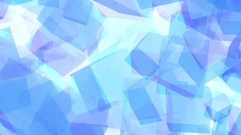 An abstract background of semi-transparent blue and turquoise geometric shapes 库存影片 338986606