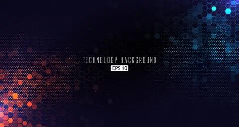 Abstract background with a sense of technology Illustrazione stock