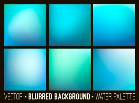 Abstract background. Set. Blurred template. Stock Illustration