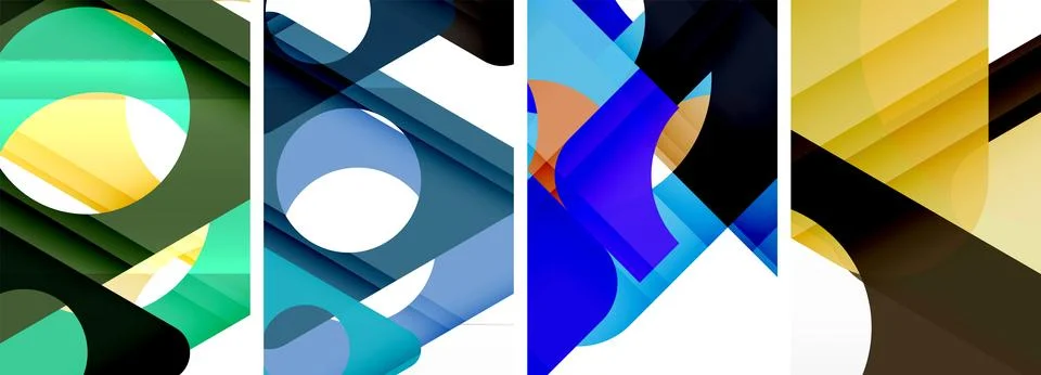 Abstract background set featuring captivating triangles. Harmonious blend of イラスト素材