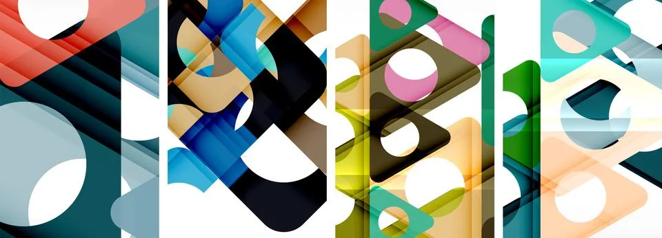 Abstract background set featuring captivating triangles. Harmonious blend of イラスト素材