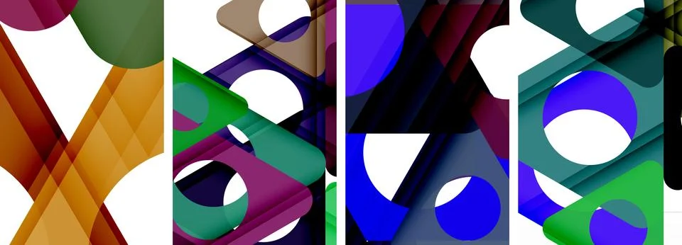 Abstract background set featuring captivating triangles. Harmonious blend of イラスト素材