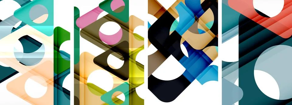 Abstract background set featuring captivating triangles. Harmonious blend of イラスト素材