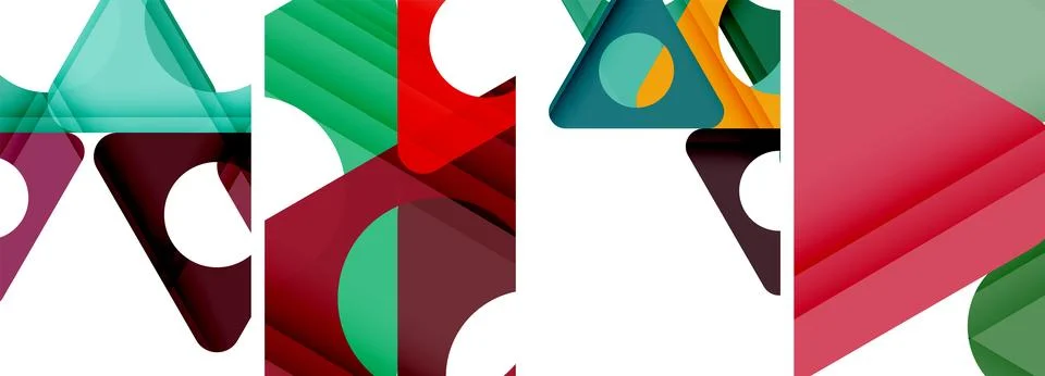 Abstract background set featuring captivating triangles. Harmonious blend of イラスト素材