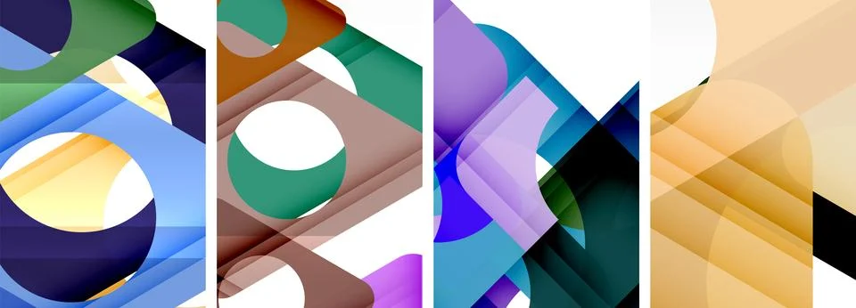 Abstract background set featuring captivating triangles. Harmonious blend of イラスト素材