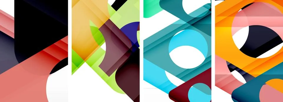 Abstract background set featuring captivating triangles. Harmonious blend of イラスト素材