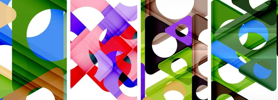 Abstract background set featuring captivating triangles. Harmonious blend of イラスト素材