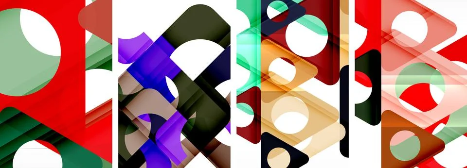 Abstract background set featuring captivating triangles. Harmonious blend of イラスト素材