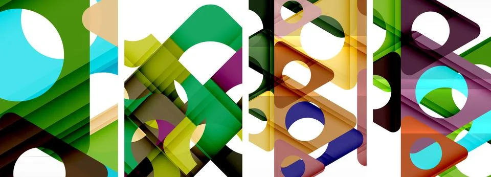 Abstract background set featuring captivating triangles. Harmonious blend of イラスト素材