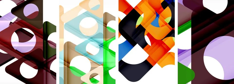 Abstract background set featuring captivating triangles. Harmonious blend of イラスト素材