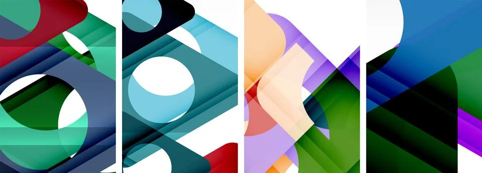 Abstract background set featuring captivating triangles. Harmonious blend of イラスト素材