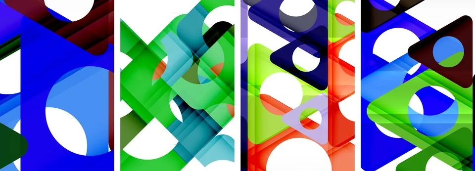 Abstract background set featuring captivating triangles. Harmonious blend of イラスト素材