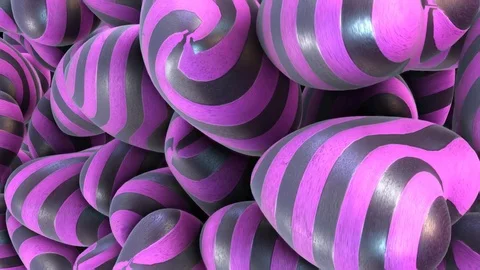 Abstract background from the set of hearts with a zebra texture with alpha Stock Footage 72290616