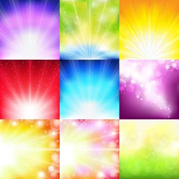 Abstract background set Stock Illustration