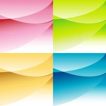 Abstract background set Stock Illustration