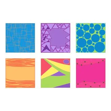Abstract background set Stock Illustration