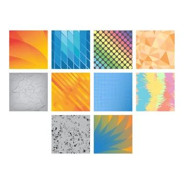 Abstract background set Stock Illustration