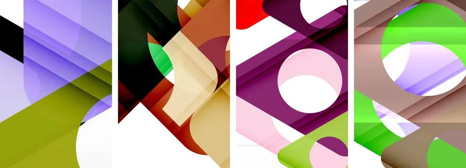 Abstract background set, showcasing a dynamic interplay of triangles. Fusion of Stock Illustration