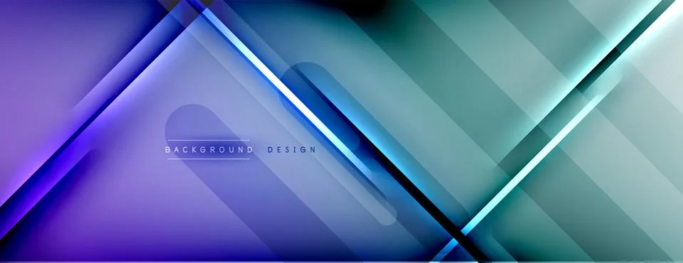 Abstract background. Shadow lines on bright shiny gradient background. Illustrazione stock
