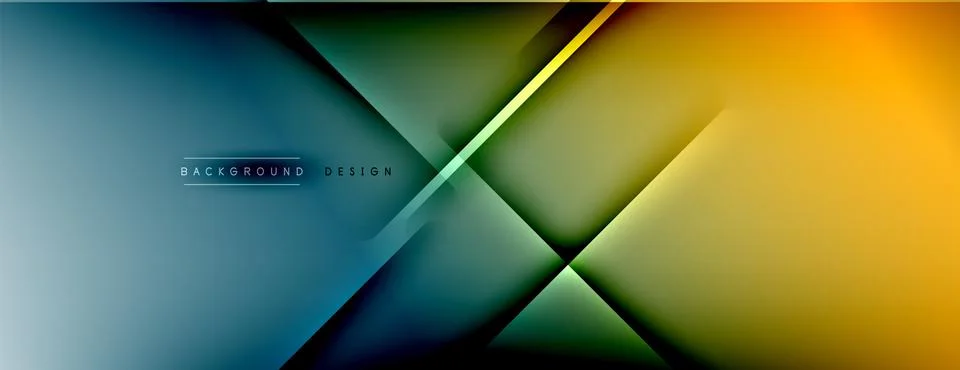 Abstract background. Shadow lines on bright shiny gradient background. Stockillustratie