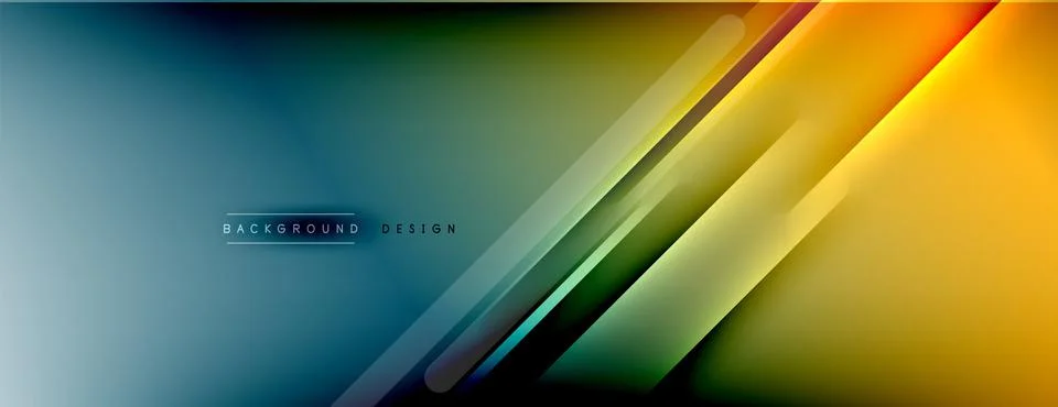 Abstract background. Shadow lines on bright shiny gradient background. Stock Illustration