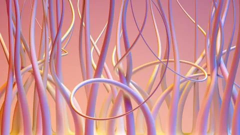 Abstract background shape. 3d illustration, 3d rendering. Ilustração Stock