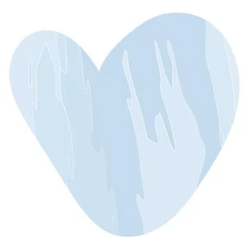Abstract background in the shape of a heart with a fill in a watercolor manner Illustrazione stock