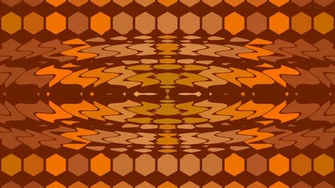 Abstract background, shape, moving brown hexagons, loop Stock Footage 79013835