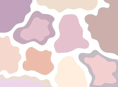 Abstract background with shapeless forms vector illustration in pastel colors Stock Illustration