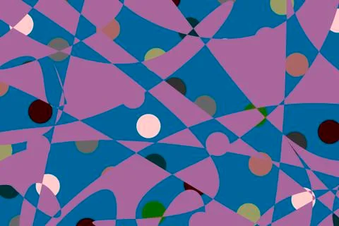 Abstract background with shapes and a circles. Illustration Stock Illustration