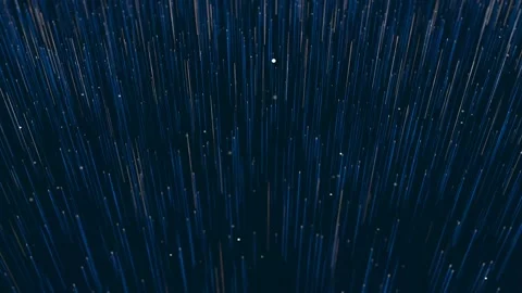 Abstract background with sharp blue needles and glowing dots flying up. Stock Footage 139406061