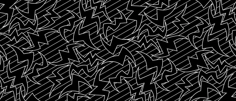 Abstract background with sharp shapes. Modern black and white background. Vector Stock Illustration
