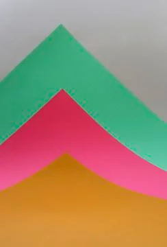 Abstract background of sheets of colored paper Stock Illustration