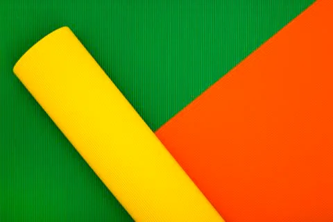 Abstract background of sheets of colored paper Stock Photos