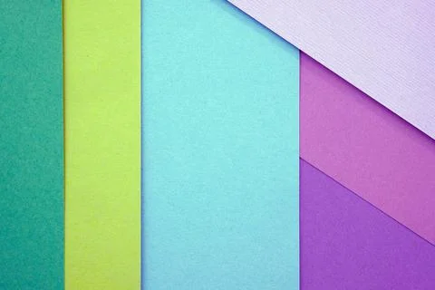 Abstract background from sheets of pink, and green paper. Stock Photos