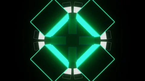 Abstract background of shimmering cubes Video stock 170057763