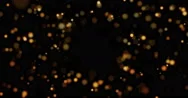 Abstract Background With Shining Bokeh Sparkles. Smooth Animation Looped. Stock Footage