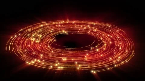 Abstract background shining energy particles magic dust rotates in circle Stock-Footage 152018664