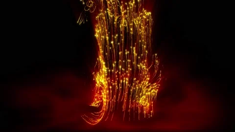 Abstract background shining energy particles magic dust turbulent flow in space 스톡 동영상 152018680