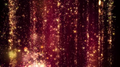 Abstract background shining flow of particles stardust moving in curtain pattern Stock Footage 162637749
