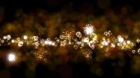 Abstract background shining particles and bubbles particles flying exploding Stock Footage 109362873
