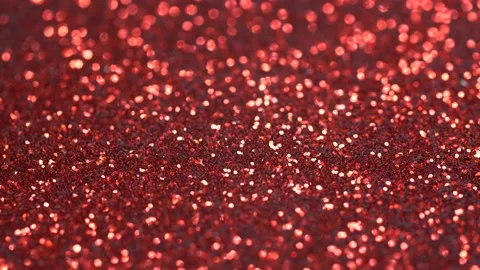 Abstract background, shining, sparkling lights of red color glitter texture, 4K Stockbeeldmateriaal 144964796