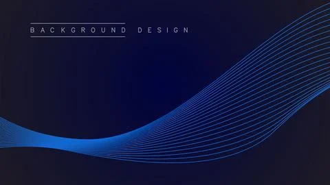 Abstract background with shining waves. Futuristic technology concept. Vect.. Illustrazione stock