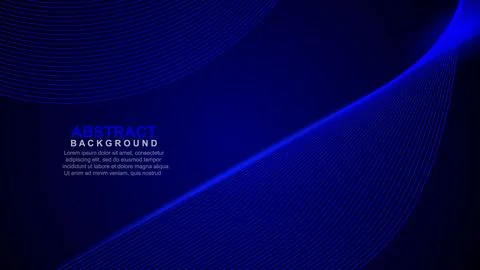 Abstract background with shining waves. Shiny moving lines design element. .. Stock Illustration