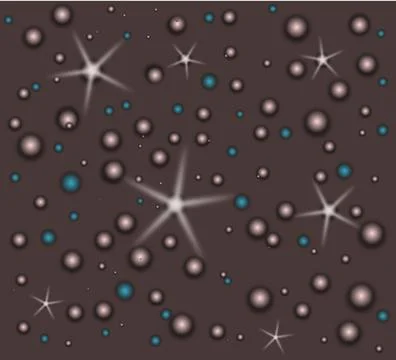 Abstract background with shiny bubbles Stock Illustration