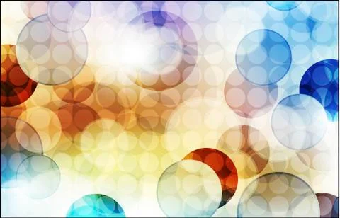 Abstract background with shiny circles Stock Illustration