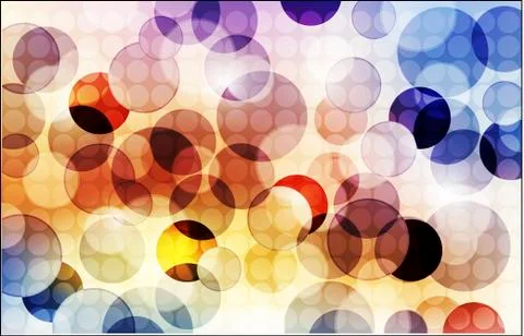 Abstract background with shiny circles Stock-Illustration