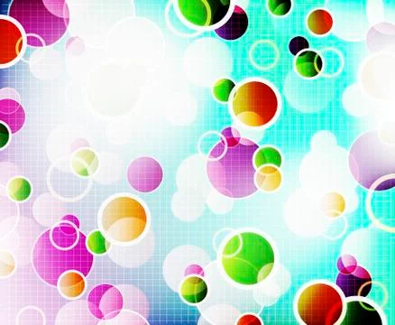 Abstract background with shiny circles Stock Illustration