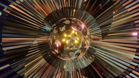 Abstract background  shiny futuristic composition of geometric elements Stock-Footage 249252498